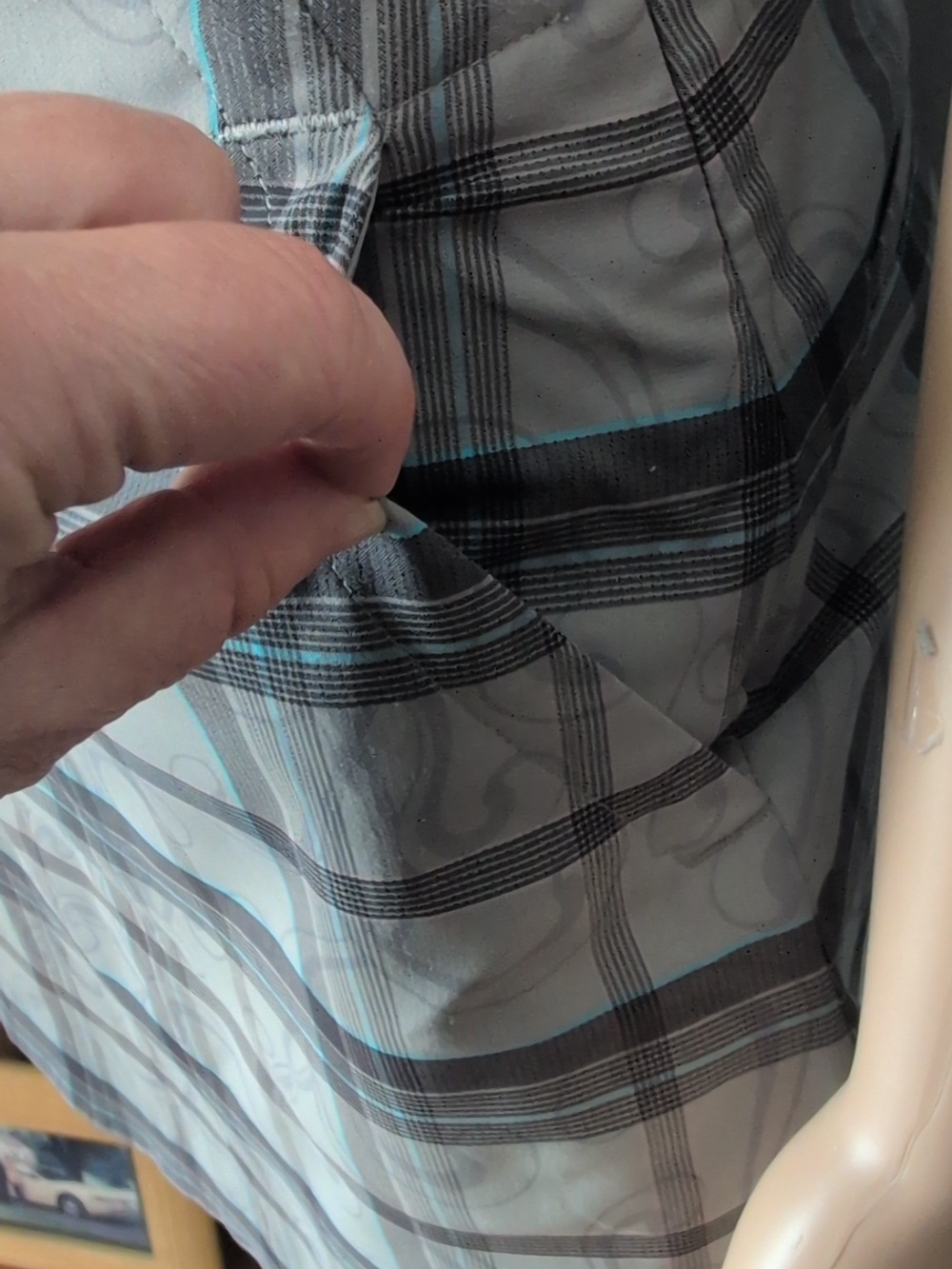 Nike Golf Dri-FIT Plaid Paisley Skort Grey Blue Size 2 - Picture 6 of 13